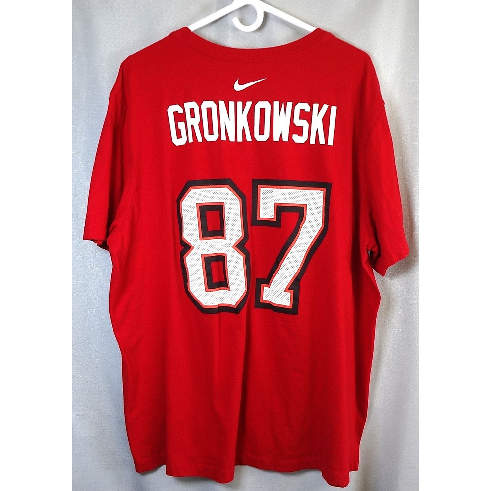 Nike Tampa‎ Bay Buccaneers Rob Gronkowski 87 Football Jersey T Shirt XXL
